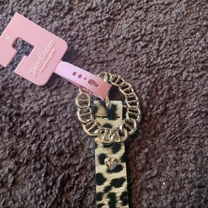 Cheetah print juicy couture belt